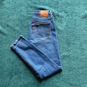 Levi’s Premium 501 Skinny High Rise Button Fly Cotton Jeans women’s Sz W 29 L 28